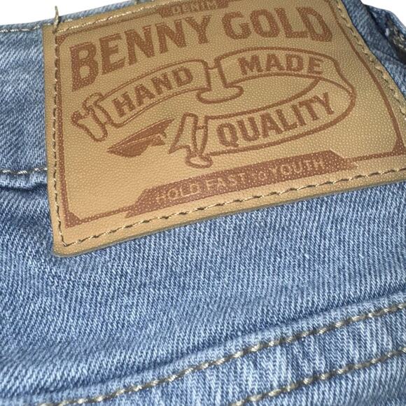 Benny Gold Jeans Mens 34x34 Straight Leg Handmade Quality San Francisco Denim - Picture 1 of 12
